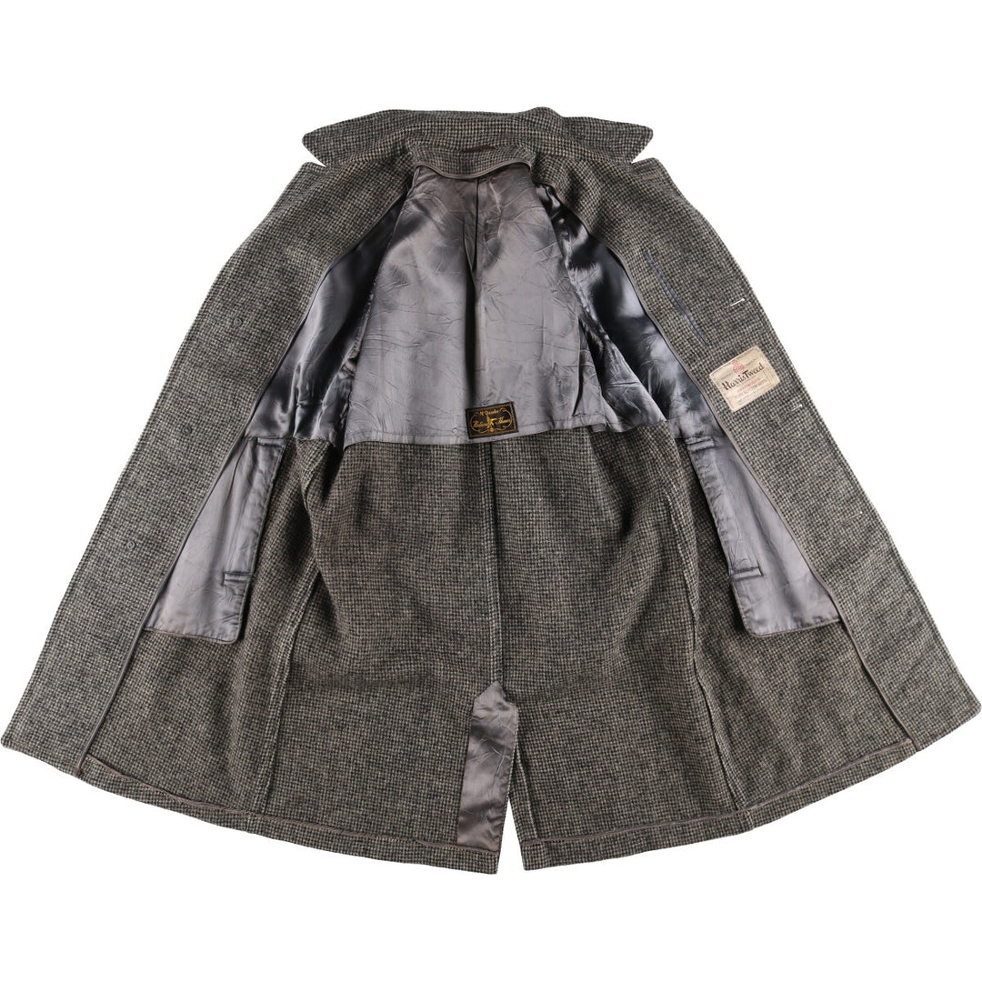 McQuade Harris Tweed Wool Chesterfield Coat Men's M size /evb010077