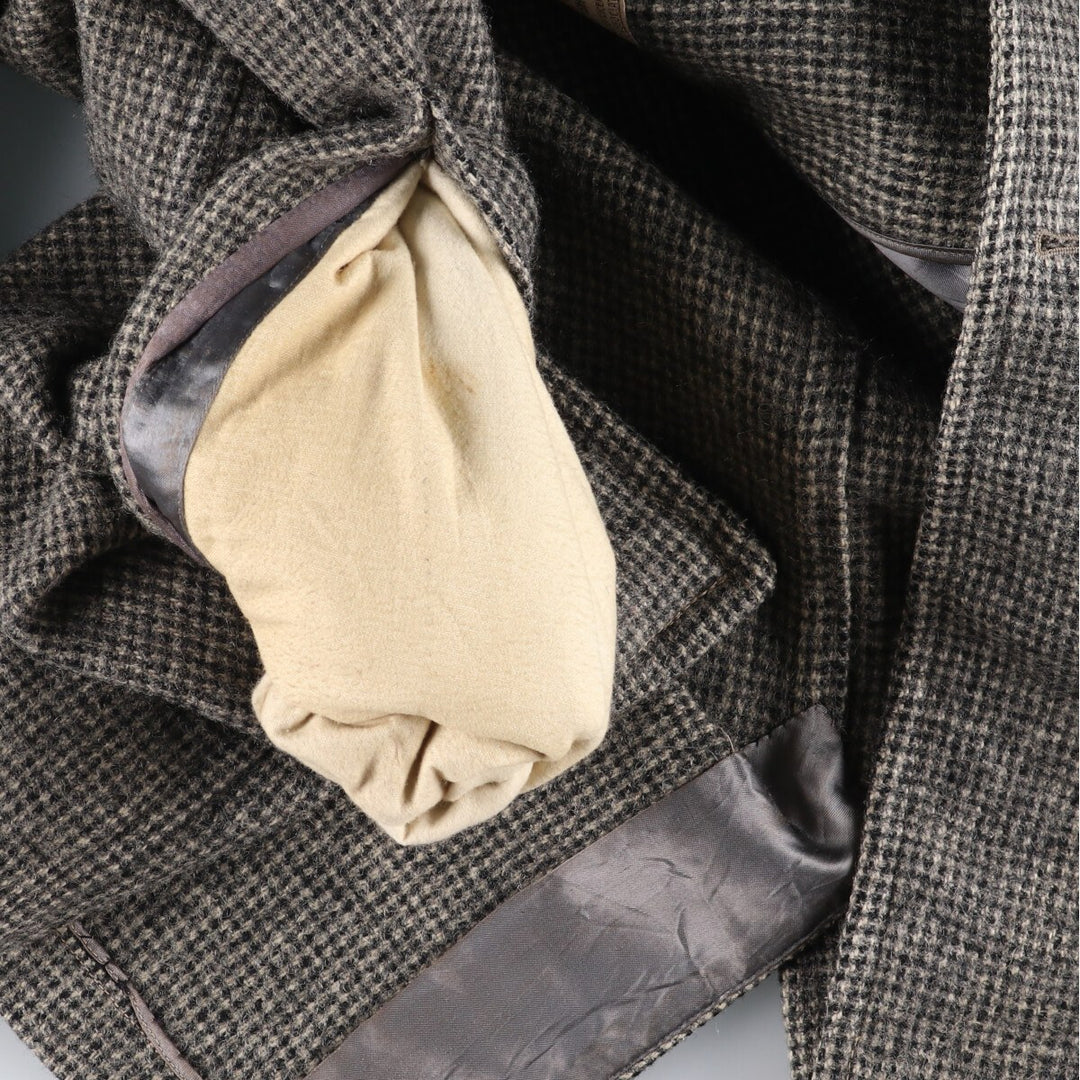 McQuade Harris Tweed Wool Chesterfield Coat Men's M size /evb010077