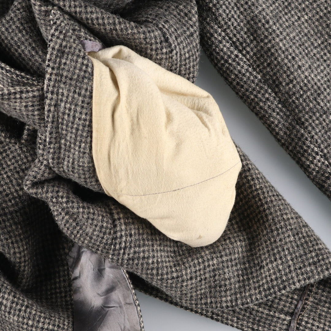 McQuade Harris Tweed Wool Chesterfield Coat Men's M size /evb010077