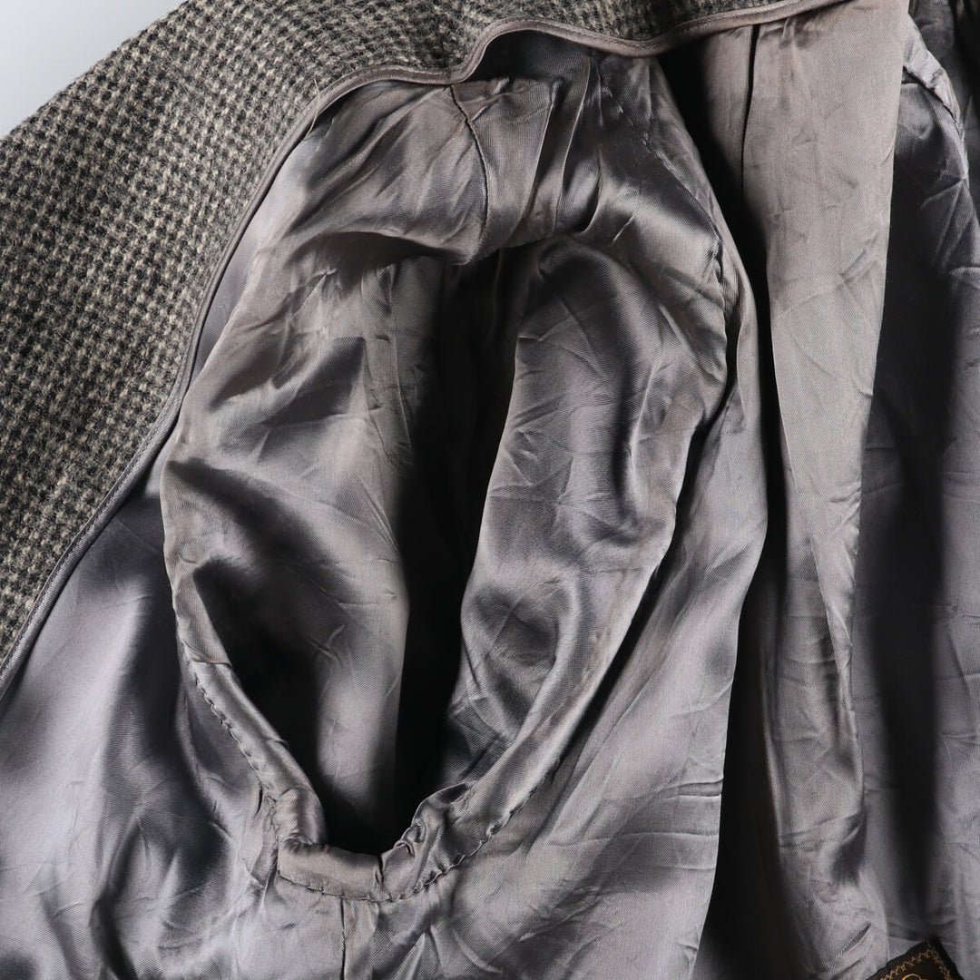 McQuade Harris Tweed Wool Chesterfield Coat Men's M size /evb010077