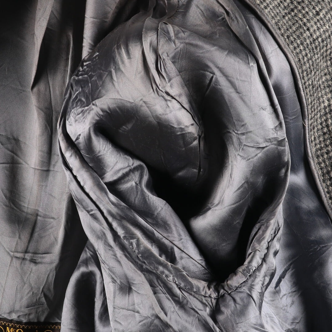 McQuade Harris Tweed Wool Chesterfield Coat Men's M size /evb010077