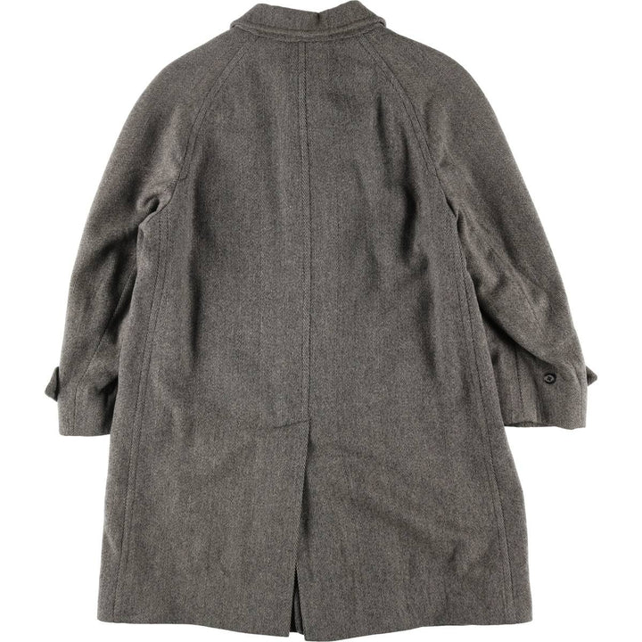 Burberry's Herringbone Balmacaan Coat, Men's S Size /evb010080