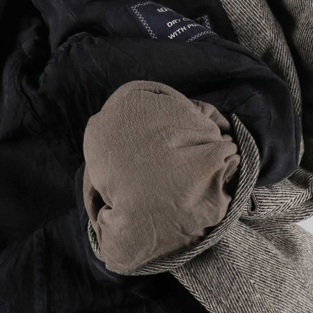 Burberry's Herringbone Balmacaan Coat, Men's S Size /evb010080