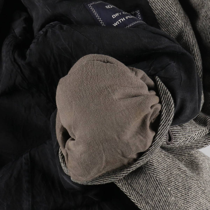 Burberry's Herringbone Balmacaan Coat, Men's S Size /evb010080