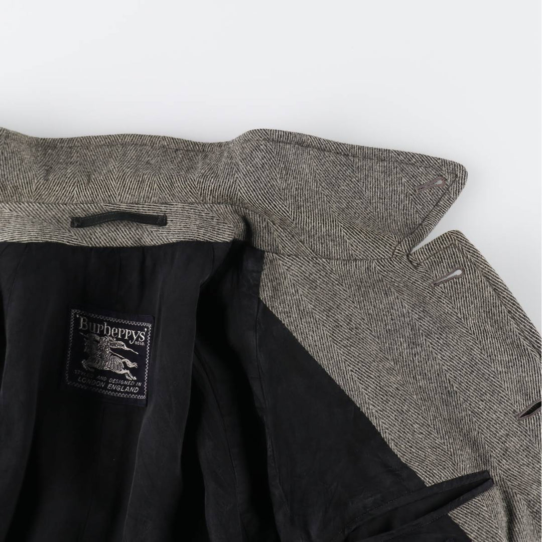 Burberry's Herringbone Balmacaan Coat, Men's S Size /evb010080