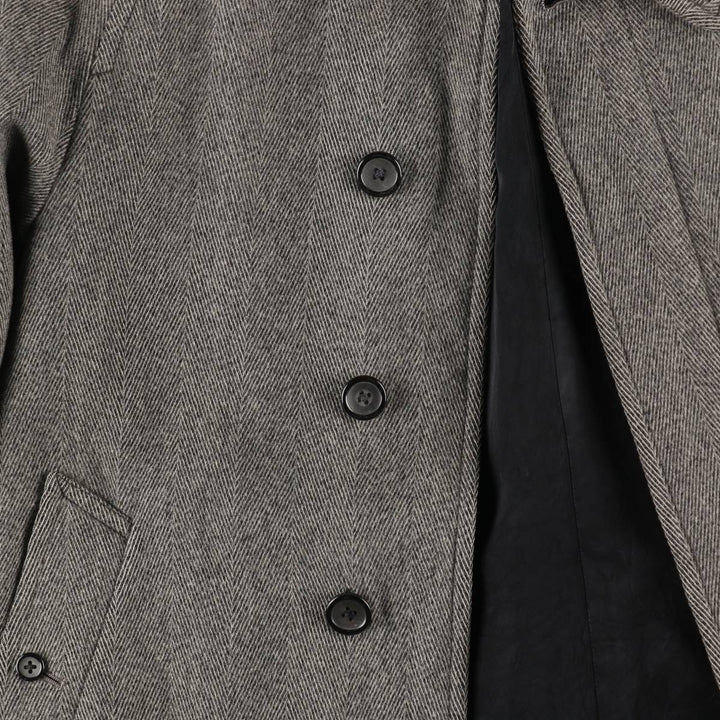 Burberry's Herringbone Balmacaan Coat, Men's S Size /evb010080