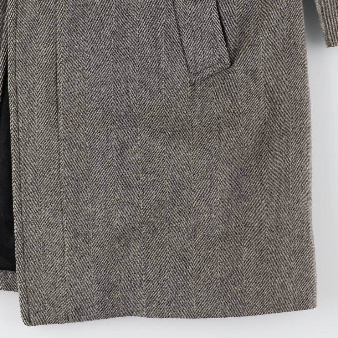 Burberry's Herringbone Balmacaan Coat, Men's S Size /evb010080