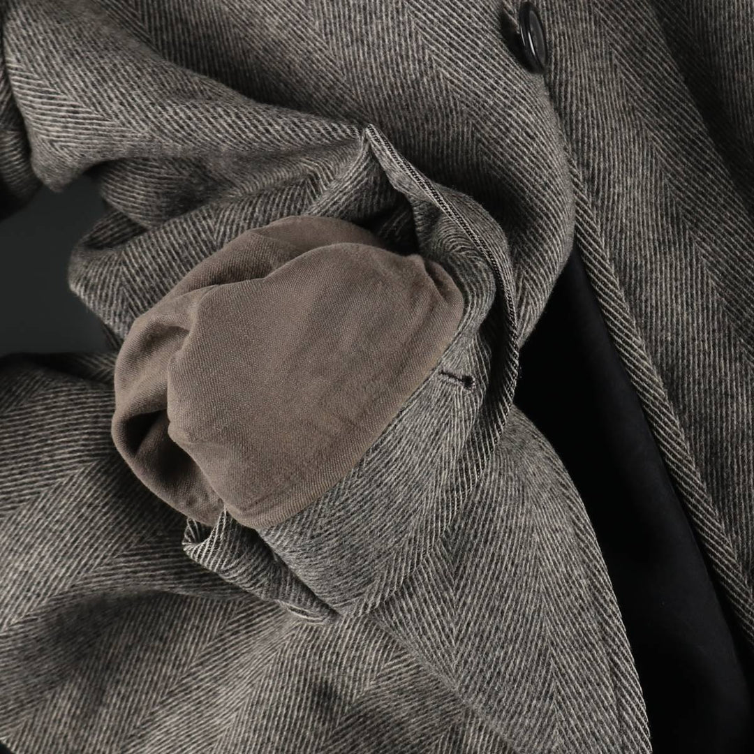 Burberry's Herringbone Balmacaan Coat, Men's S Size /evb010080