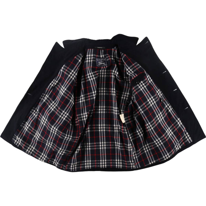 Burberry's double-breasted wool half coat made in Spain, men's size L /evb010089