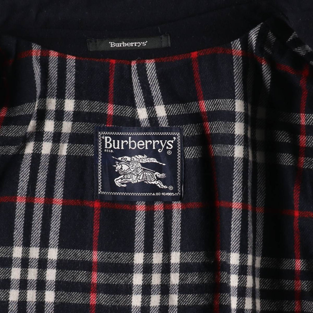 Burberry's double-breasted wool half coat made in Spain, men's size L /evb010089