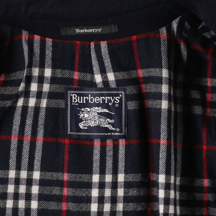 Burberry's double-breasted wool half coat made in Spain, men's size L /evb010089