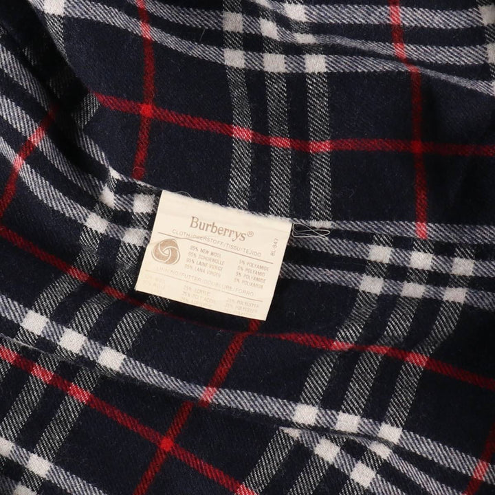 Burberry's double-breasted wool half coat made in Spain, men's size L /evb010089