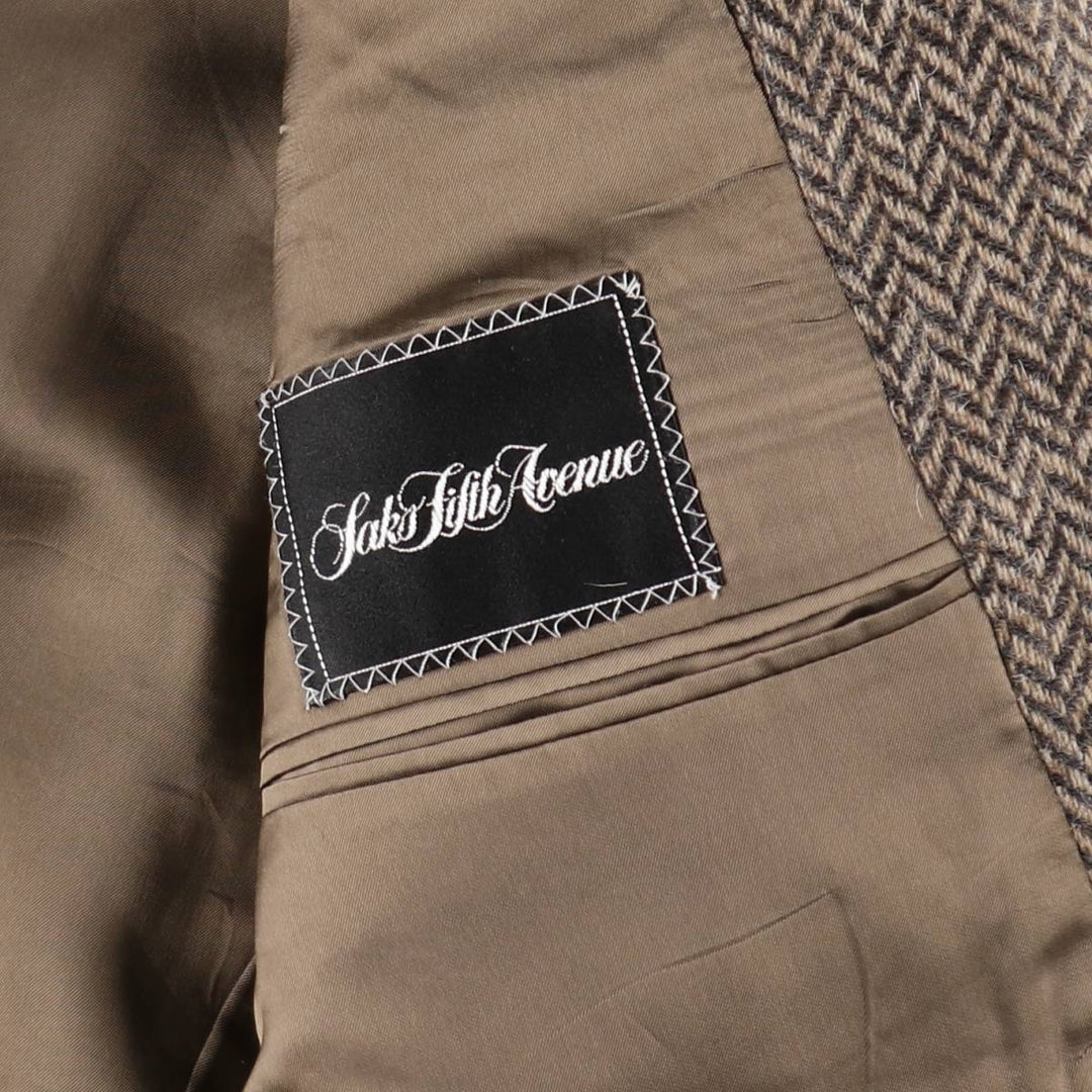 Valentino VALENTINO UOMO Herringbone Wool Tailored Jacket Made in Italy Men's L size /evb010099