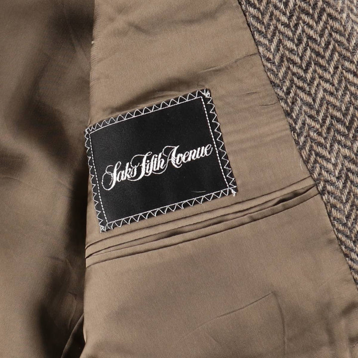 Valentino VALENTINO UOMO Herringbone Wool Tailored Jacket Made in Italy Men's L size /evb010099