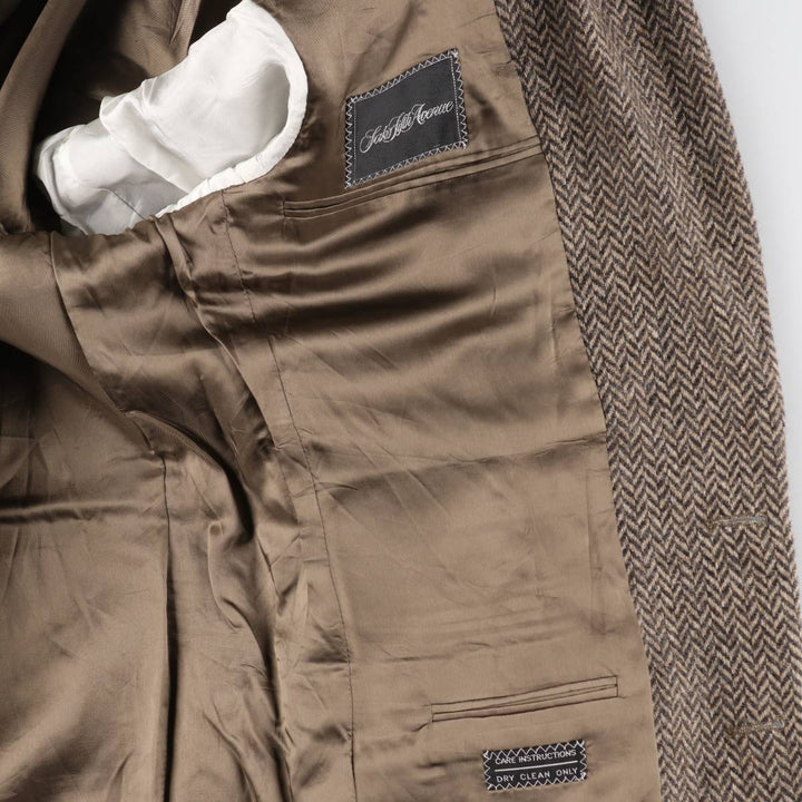 Valentino VALENTINO UOMO Herringbone Wool Tailored Jacket Made in Italy Men's L size /evb010099