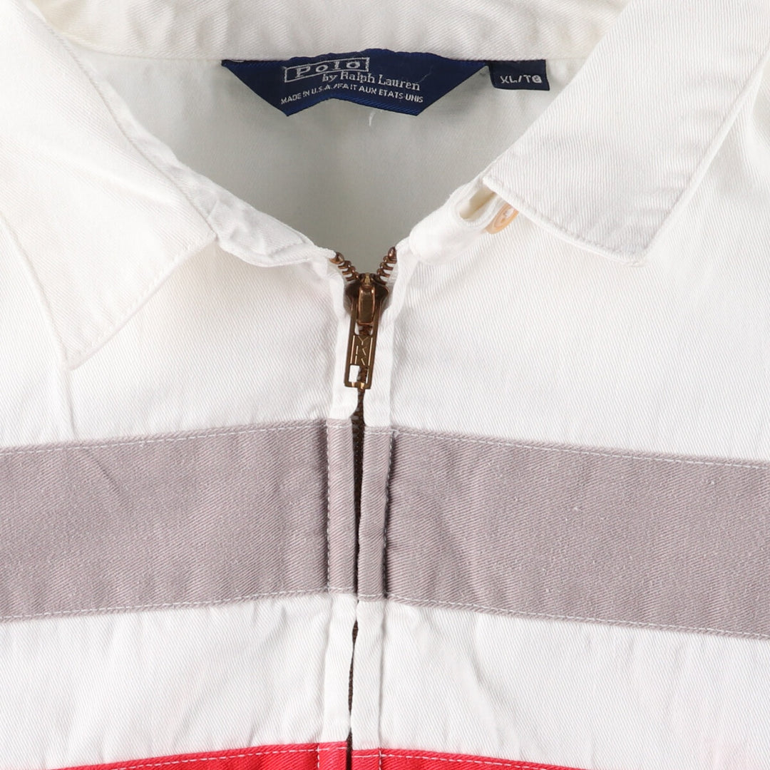 90'S POLO by Ralph Lauren Border Pattern Swing Top Sports Jacket Made in USA Men's XL /evb010125