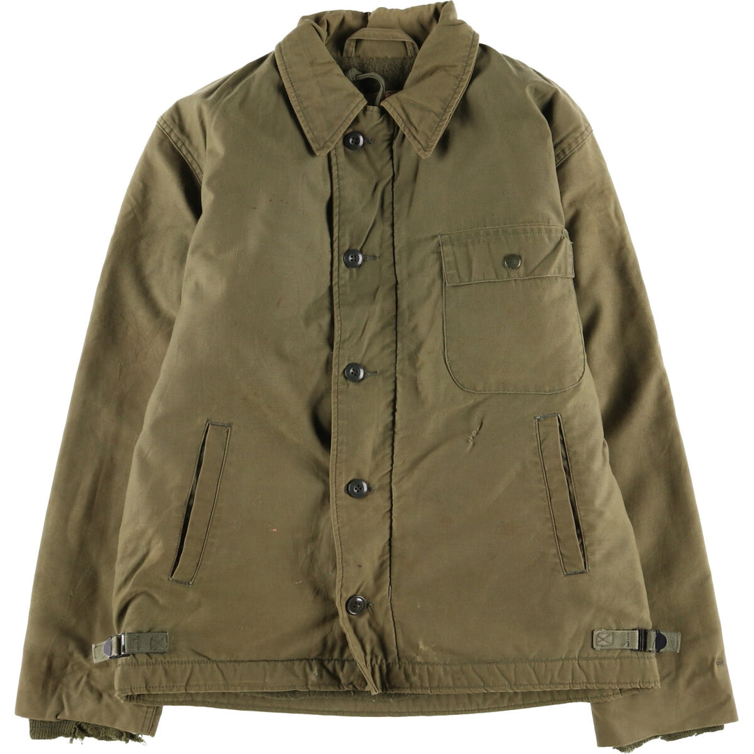 Authentic US military item, 1970'S A-2 military deck jacket, made in USA, MEDIUM (38-40), equivalent to men's M, vintage /evb010177