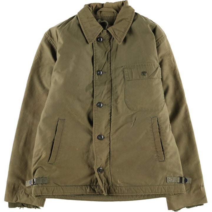 Authentic US military item, 1970'S A-2 military deck jacket, made in USA, MEDIUM (38-40), equivalent to men's M, vintage /evb010177