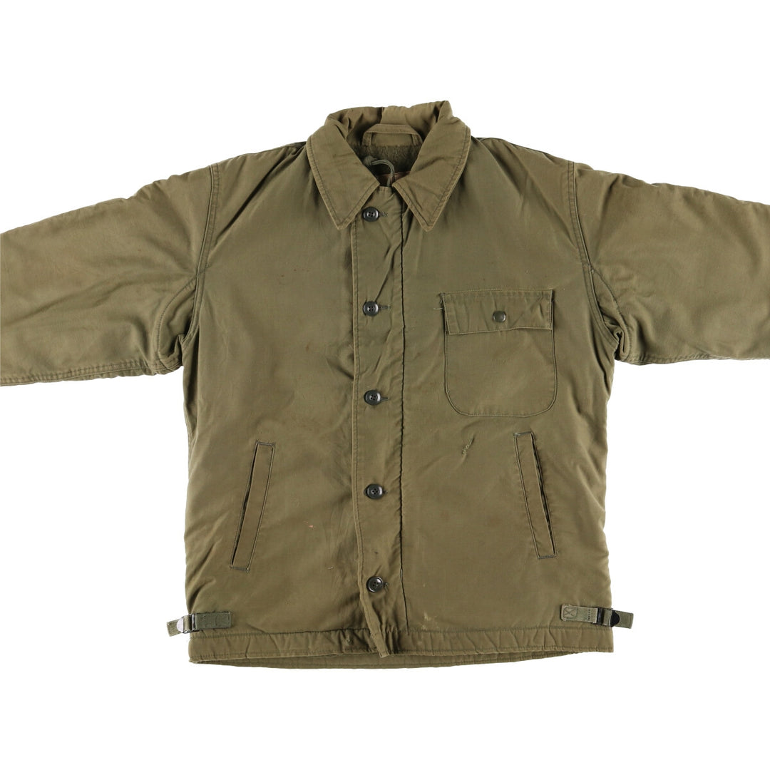 Authentic US military item, 1970'S A-2 military deck jacket, made in USA, MEDIUM (38-40), equivalent to men's M, vintage /evb010177