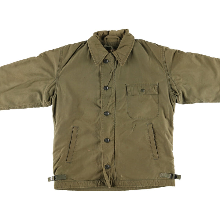 Authentic US military item, 1970'S A-2 military deck jacket, made in USA, MEDIUM (38-40), equivalent to men's M, vintage /evb010177
