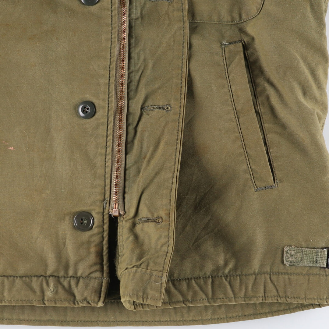 Authentic US military item, 1970'S A-2 military deck jacket, made in USA, MEDIUM (38-40), equivalent to men's M, vintage /evb010177