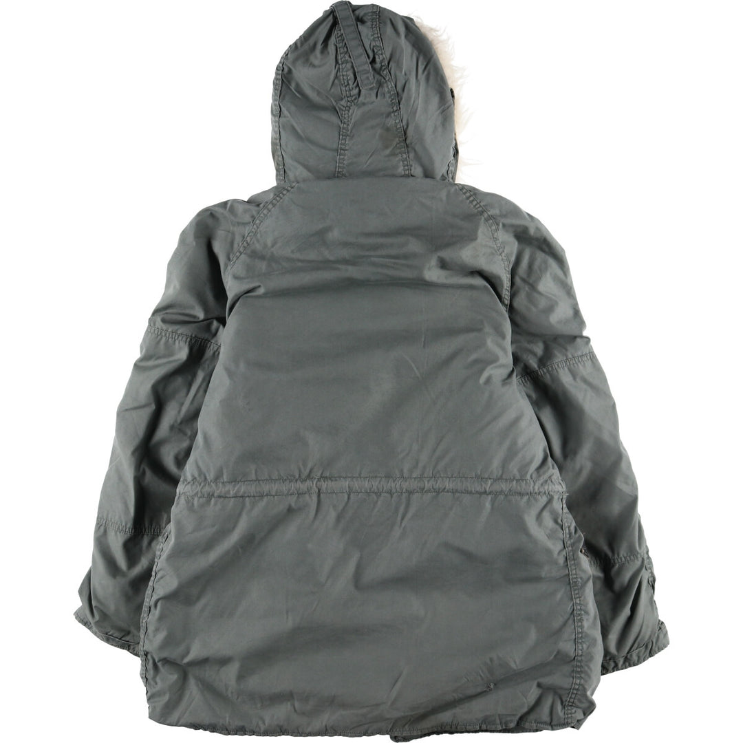 Authentic US military N-3B flight jacket from the 1980s, made in the USA, medium, men's size M, vintage. cotton Khaki type Vintage Second Hand