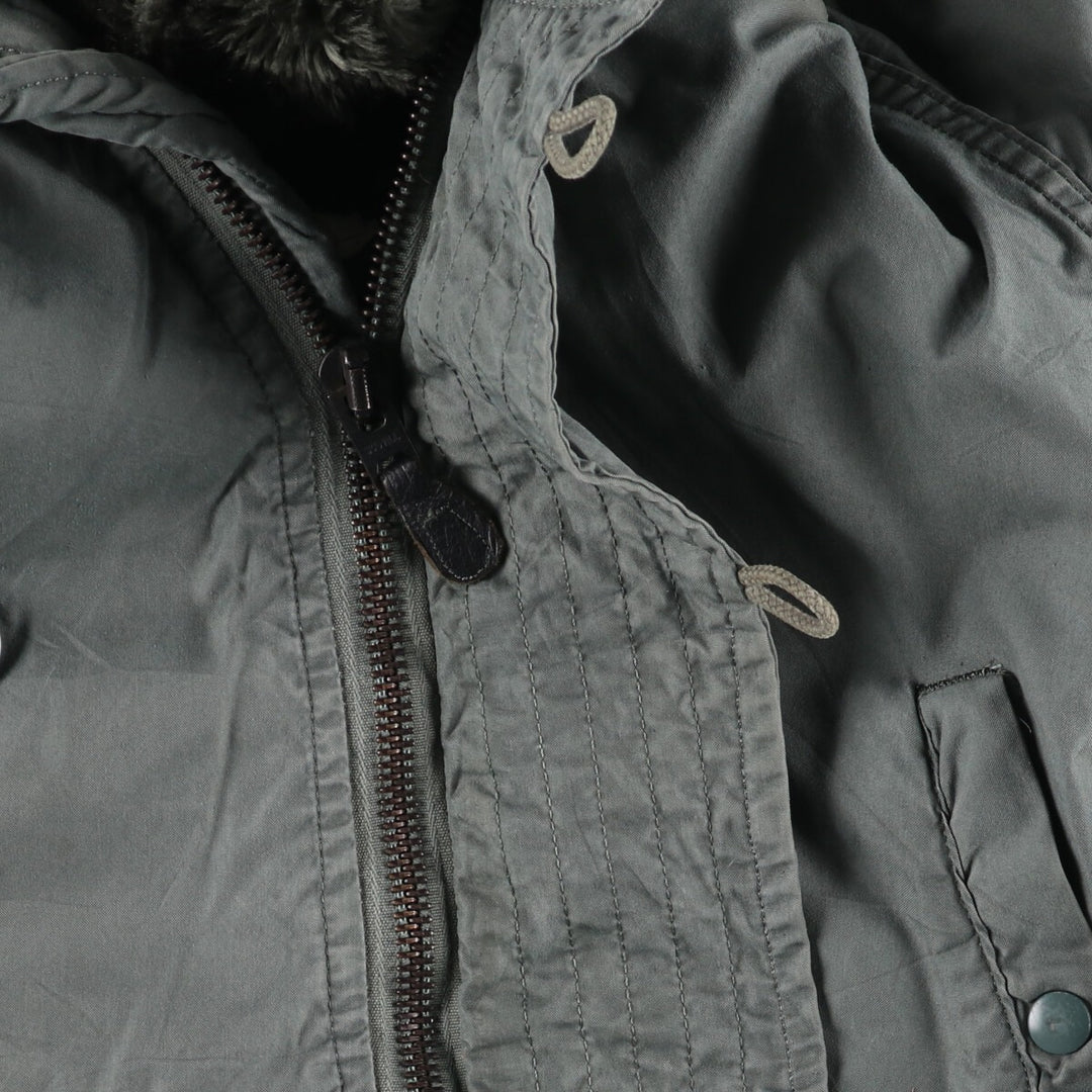 Authentic US military N-3B flight jacket from the 1980s, made in the USA, medium, men's size M, vintage. cotton Khaki type Vintage Second Hand
