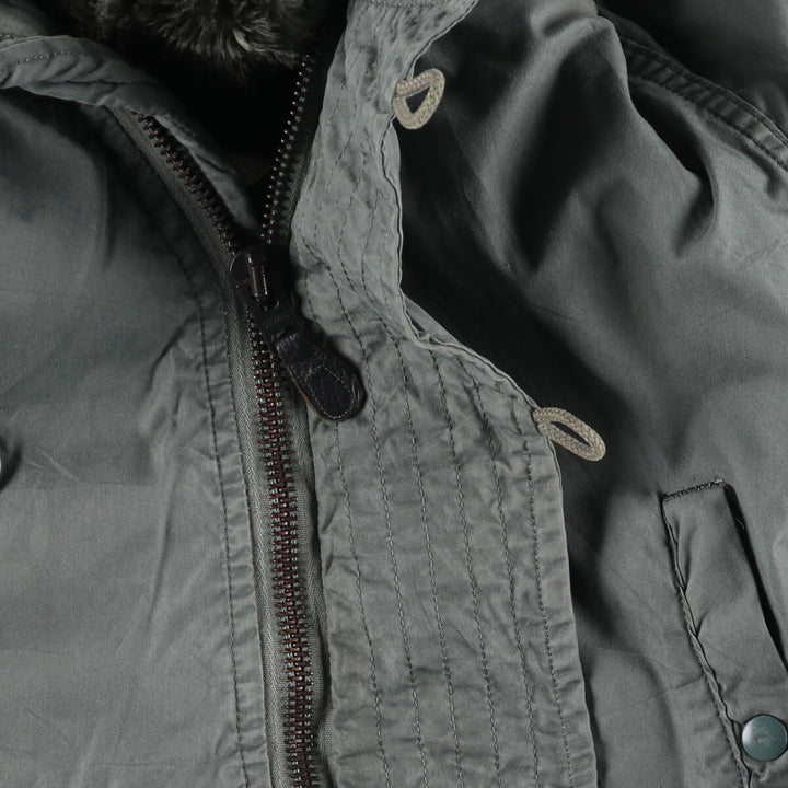 Authentic US military N-3B flight jacket from the 1980s, made in the USA, medium, men's size M, vintage. cotton Khaki type Vintage Second Hand