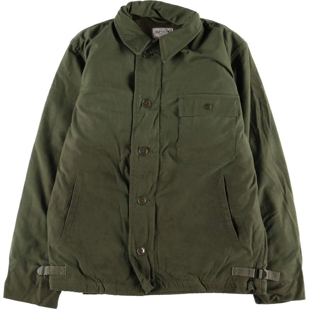80'S US military A-2 military deck jacket made in USA MEDIUM (38-40) equivalent to men's M Vintage /evb010179