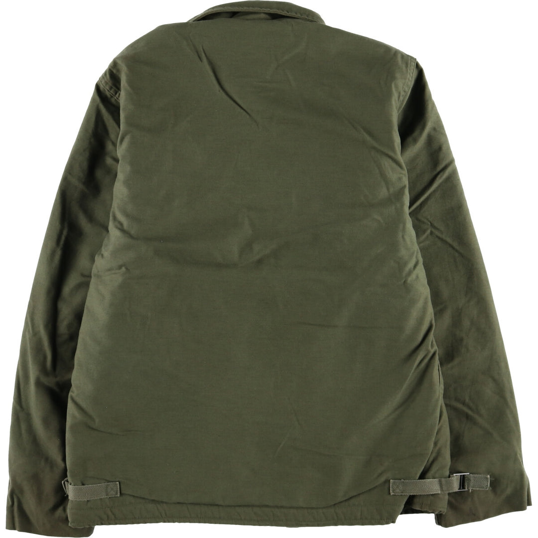 80'S US military A-2 military deck jacket made in USA MEDIUM (38-40) equivalent to men's M Vintage /evb010179