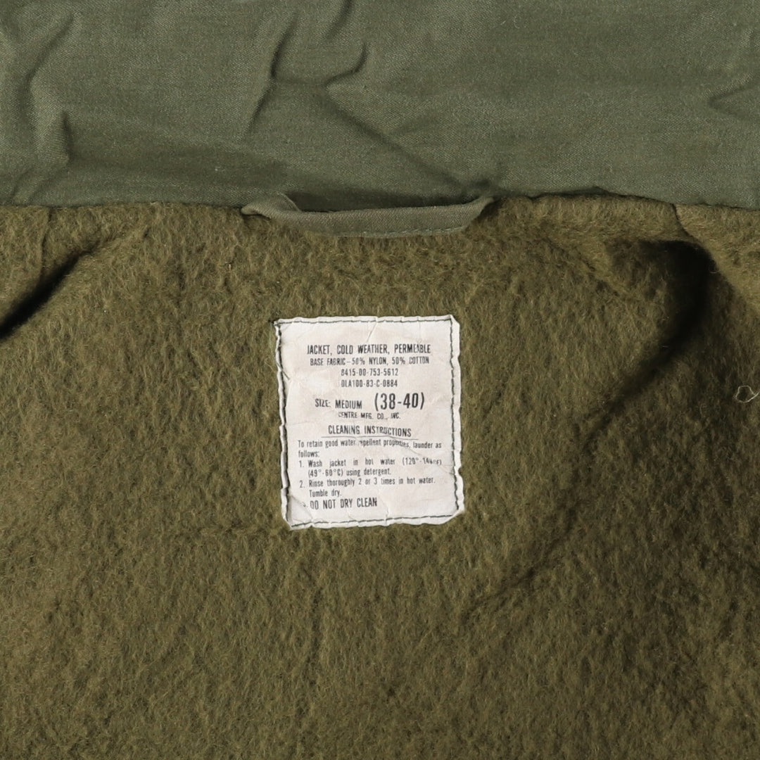 80'S US military A-2 military deck jacket made in USA MEDIUM (38-40) equivalent to men's M Vintage /evb010179