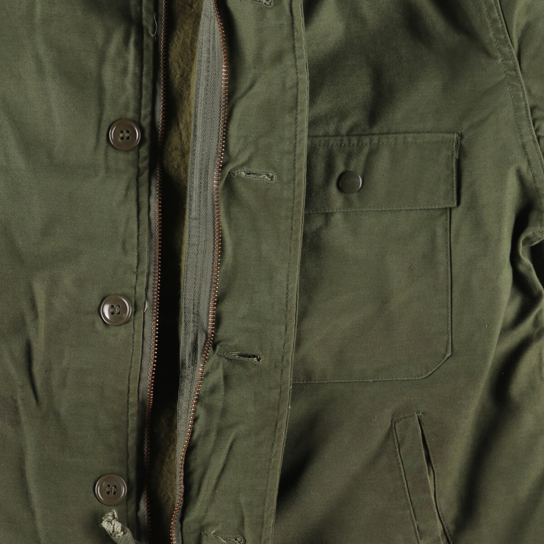 80'S US military A-2 military deck jacket made in USA MEDIUM (38-40) equivalent to men's M Vintage /evb010179