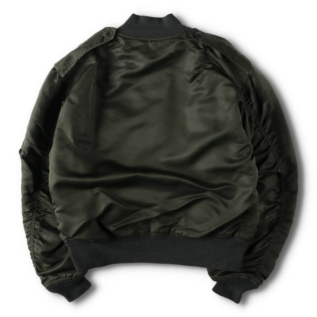 1960'S US Military L-2B Military Flight Jacket MEDIUM Men's M Nylon Khaki type Vintage Second Hand
