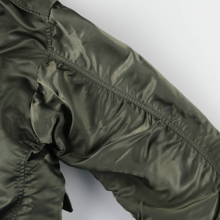 1960'S US Military L-2B Military Flight Jacket MEDIUM Men's M Nylon Khaki type Vintage Second Hand
