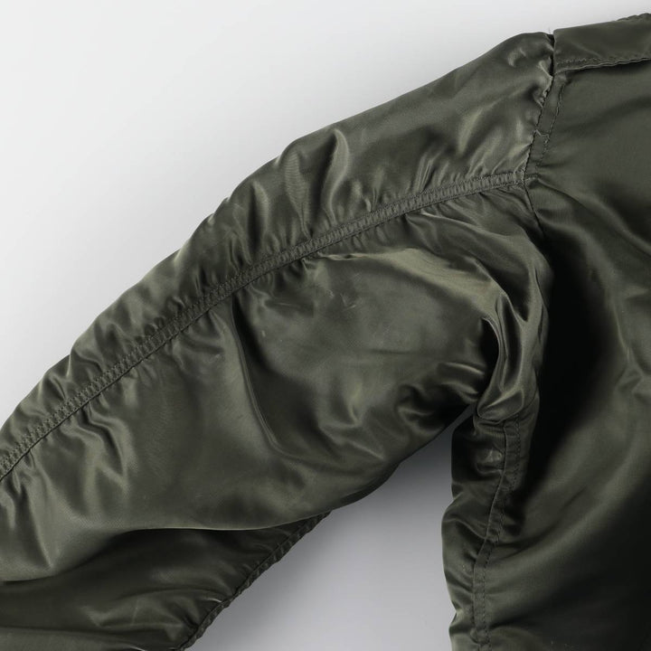 1960'S US Military L-2B Military Flight Jacket MEDIUM Men's M Nylon Khaki type Vintage Second Hand