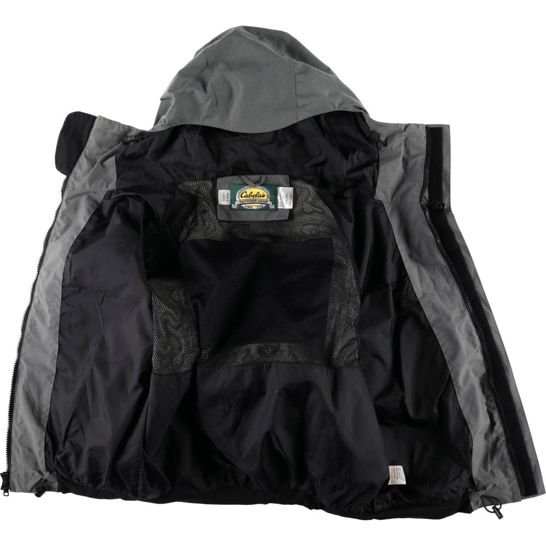 90s~00'S Cabelas Gore-Tex Fishing Jacket Wading Jacket Nylon Parka Men's L size Nylon gray type Vintage Second Hand