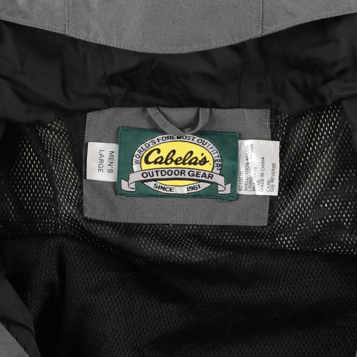 90s~00'S Cabelas Gore-Tex Fishing Jacket Wading Jacket Nylon Parka Men's L size Nylon gray type Vintage Second Hand