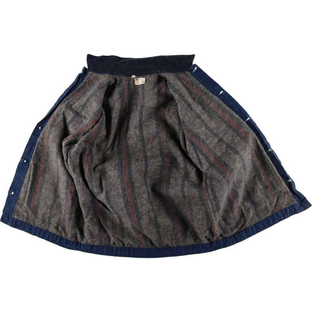 Dark blue 60s-70'S Sears ROEBUCK denim coverall made in USA, men's size L, vintage unclear blue type Vintage Second Hand