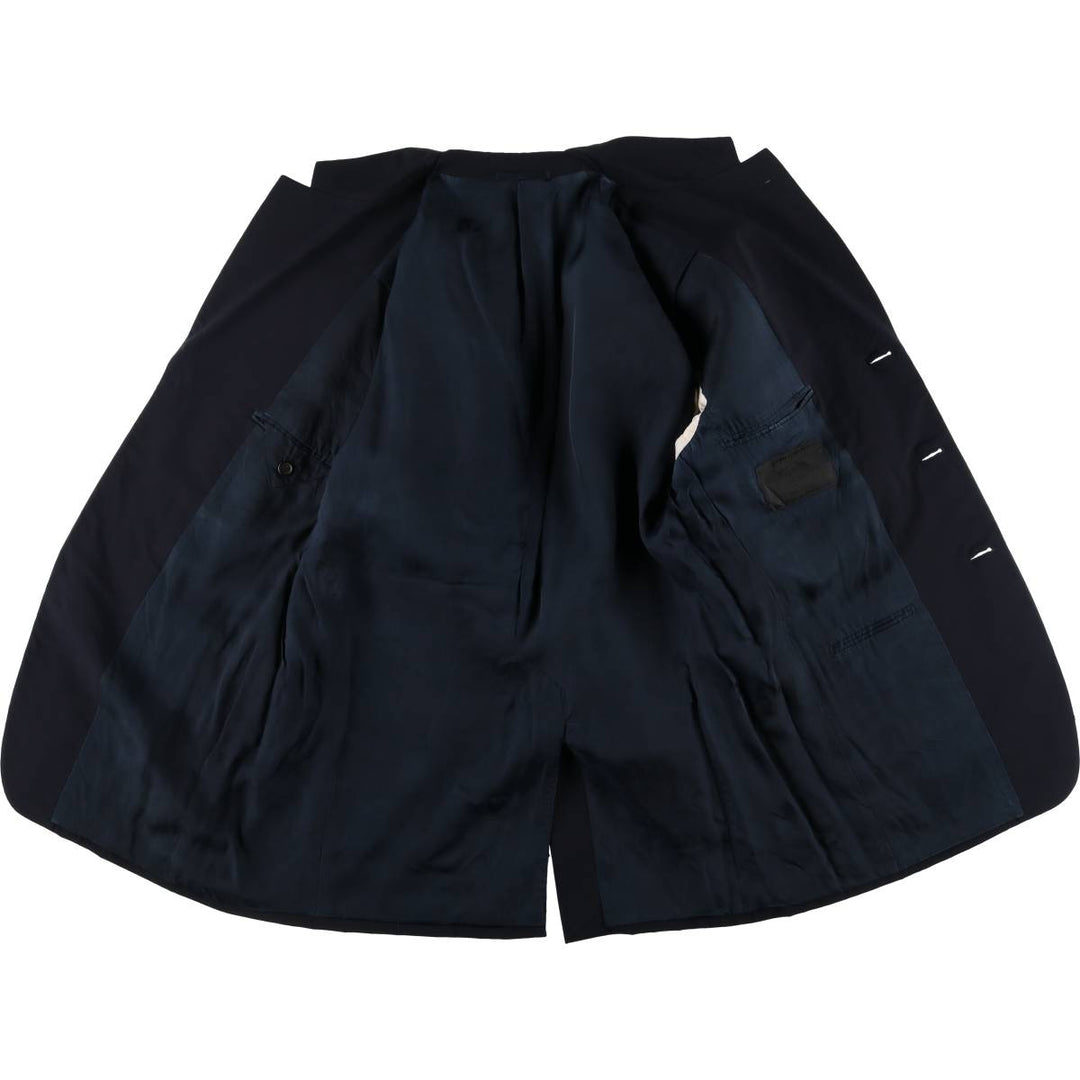 ~90'S PRADA PRADA MILANO Tailored Jacket Made in Italy Men's L size unclear navy blue type Vintage Second Hand