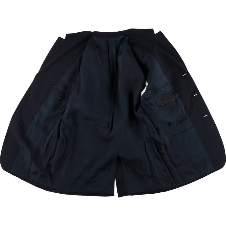 ~90'S PRADA PRADA MILANO Tailored Jacket Made in Italy Men's L size unclear navy blue type Vintage Second Hand