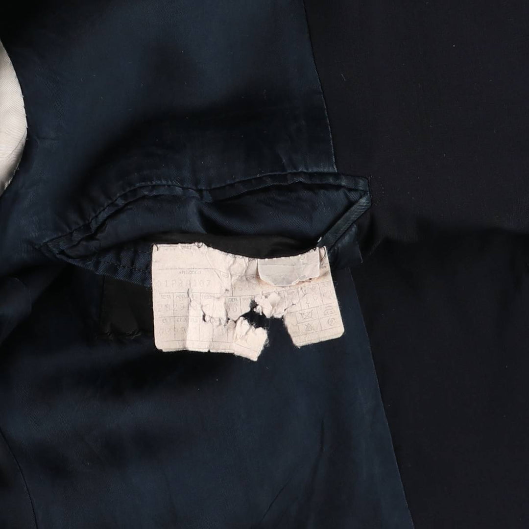 ~90'S PRADA PRADA MILANO Tailored Jacket Made in Italy Men's L size unclear navy blue type Vintage Second Hand