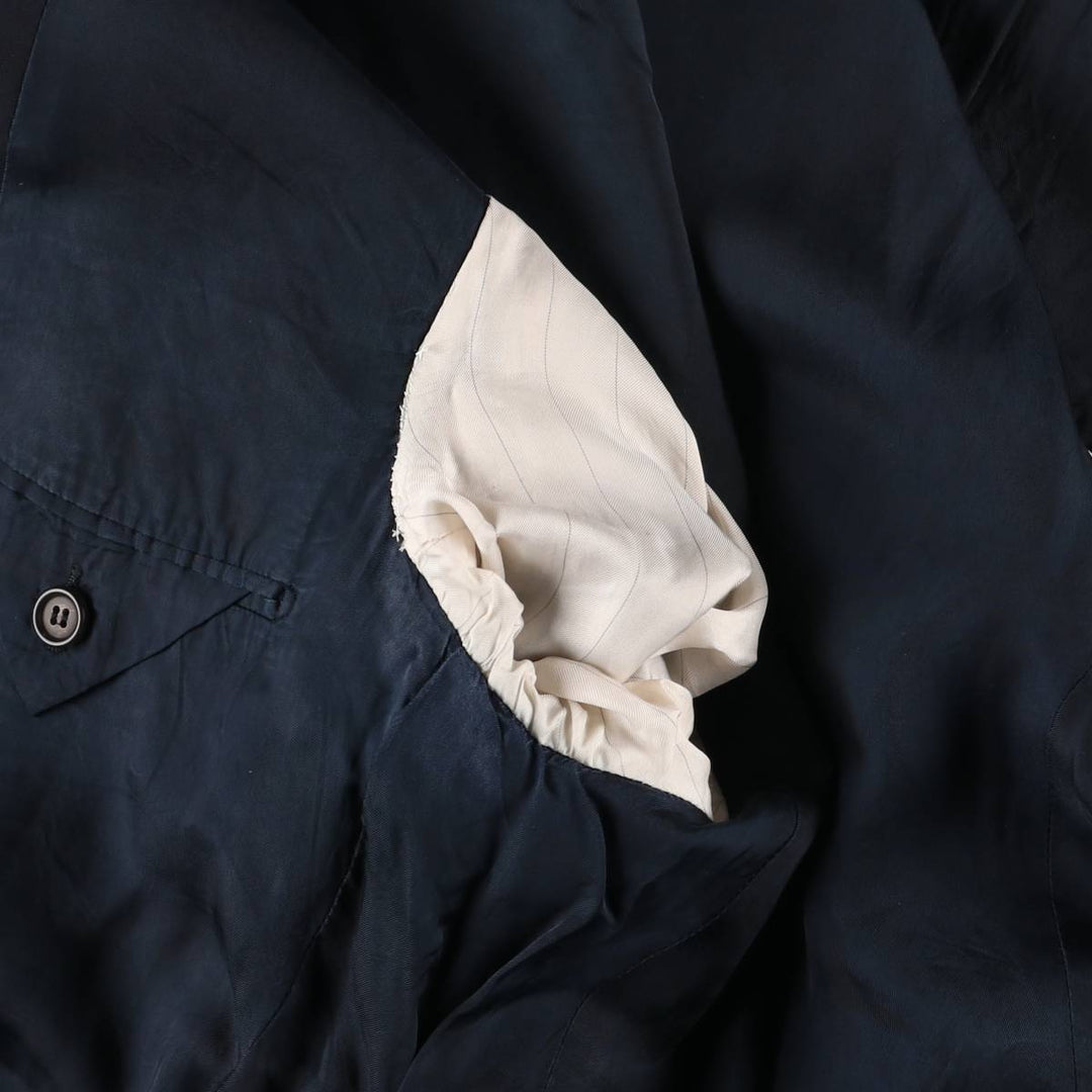 ~90'S PRADA PRADA MILANO Tailored Jacket Made in Italy Men's L size unclear navy blue type Vintage Second Hand