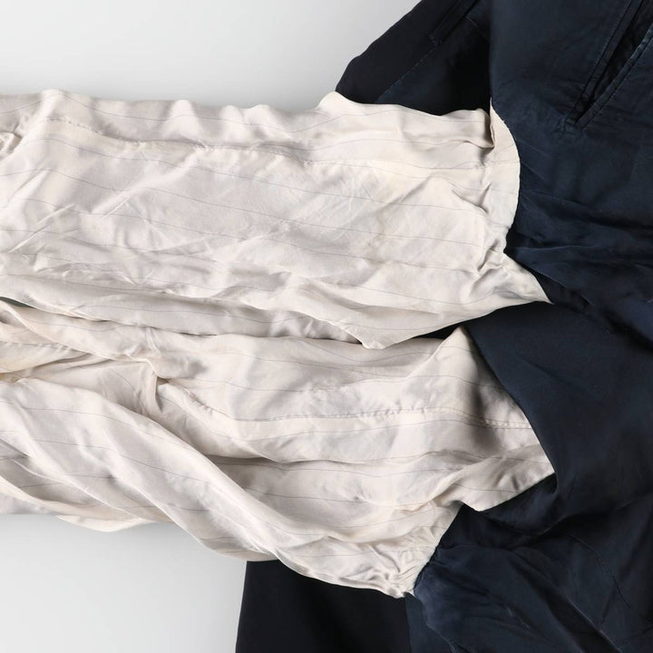 ~90'S PRADA PRADA MILANO Tailored Jacket Made in Italy Men's L size unclear navy blue type Vintage Second Hand