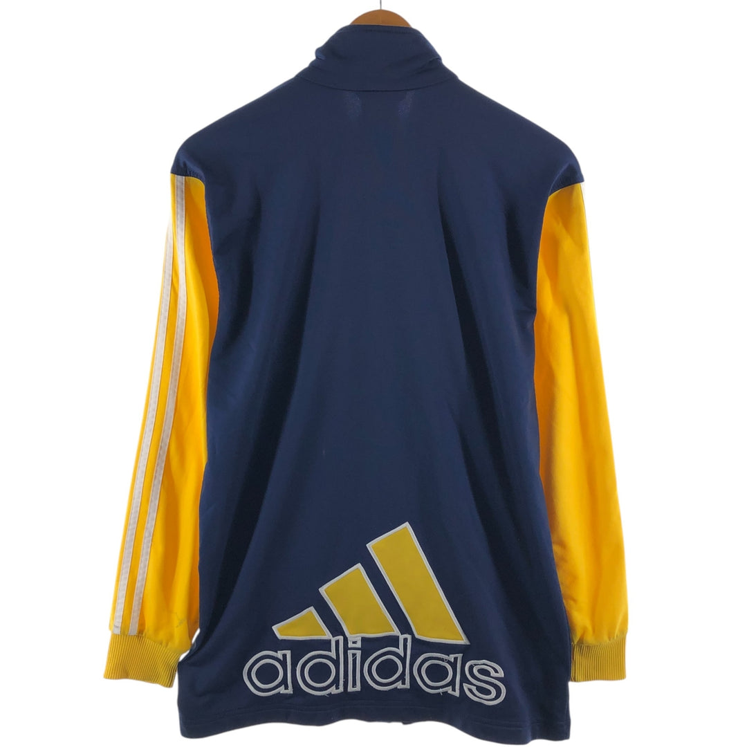 90'S Adidas Back Logo Jersey Track Jacket Men's XL polyester navy blue type Vintage Second Hand