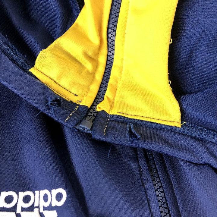 90'S Adidas Back Logo Jersey Track Jacket Men's XL polyester navy blue type Vintage Second Hand