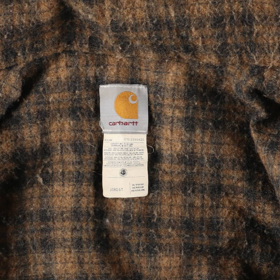 Carhartt Active Jacket Denim Parka Men's XXL cotton blue type Vintage Second Hand