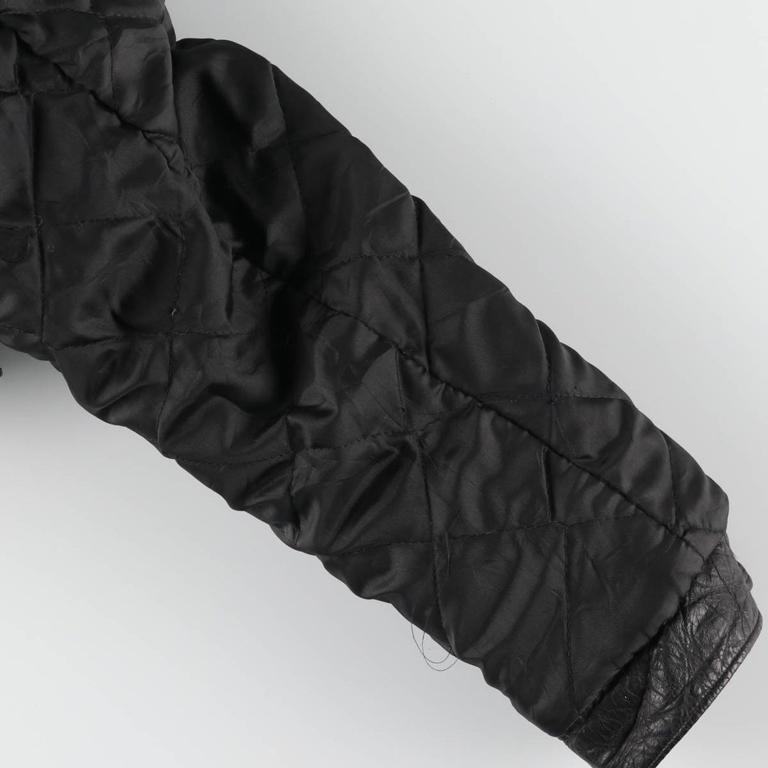 70'S Sears THE LEARHER SHOP Leather Blouson Type Made in USA Men's L Size Vintage unknown black type Vintage Second Hand