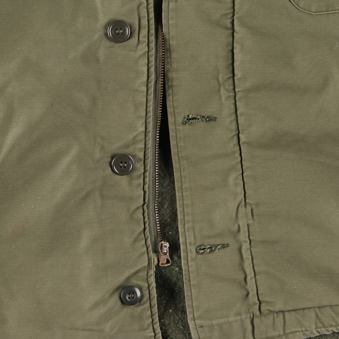 US Army A-2 Military Deck Jacket, Men's M size unclear Khaki type Vintage Second Hand