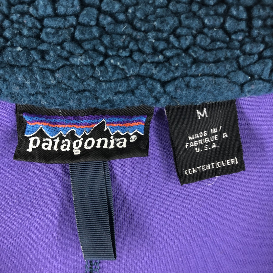 90'S Patagonia Retro-X Jacket Fleece Jacket Made in USA Men's M Size Vintage polyester Green type dark green Vintage Second Hand
