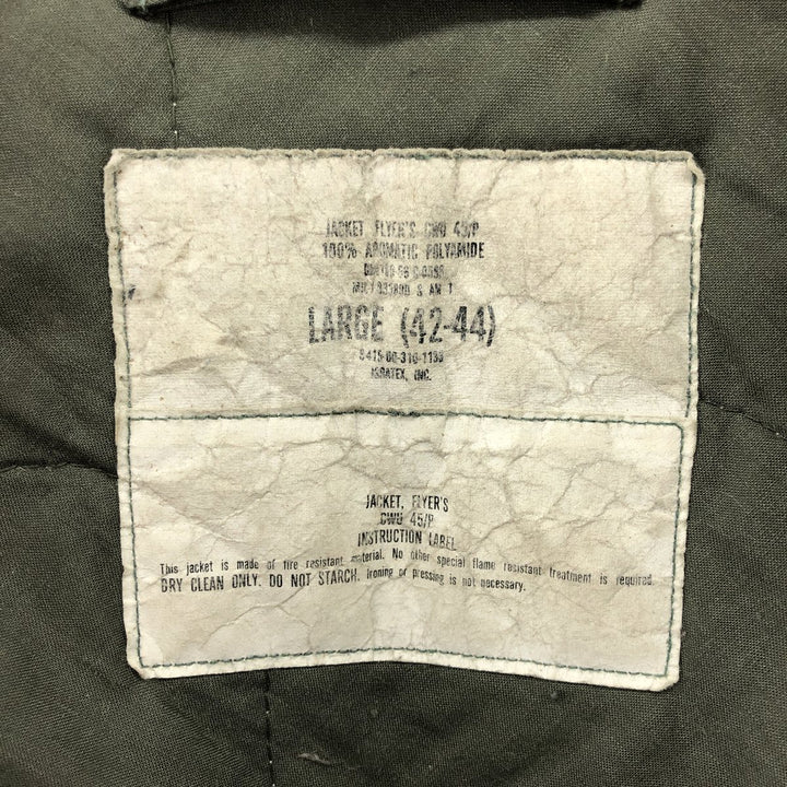 US Army ISRATEX JACKTET FLYER'S CWU-45 polyamide Khaki type Vintage Second Hand